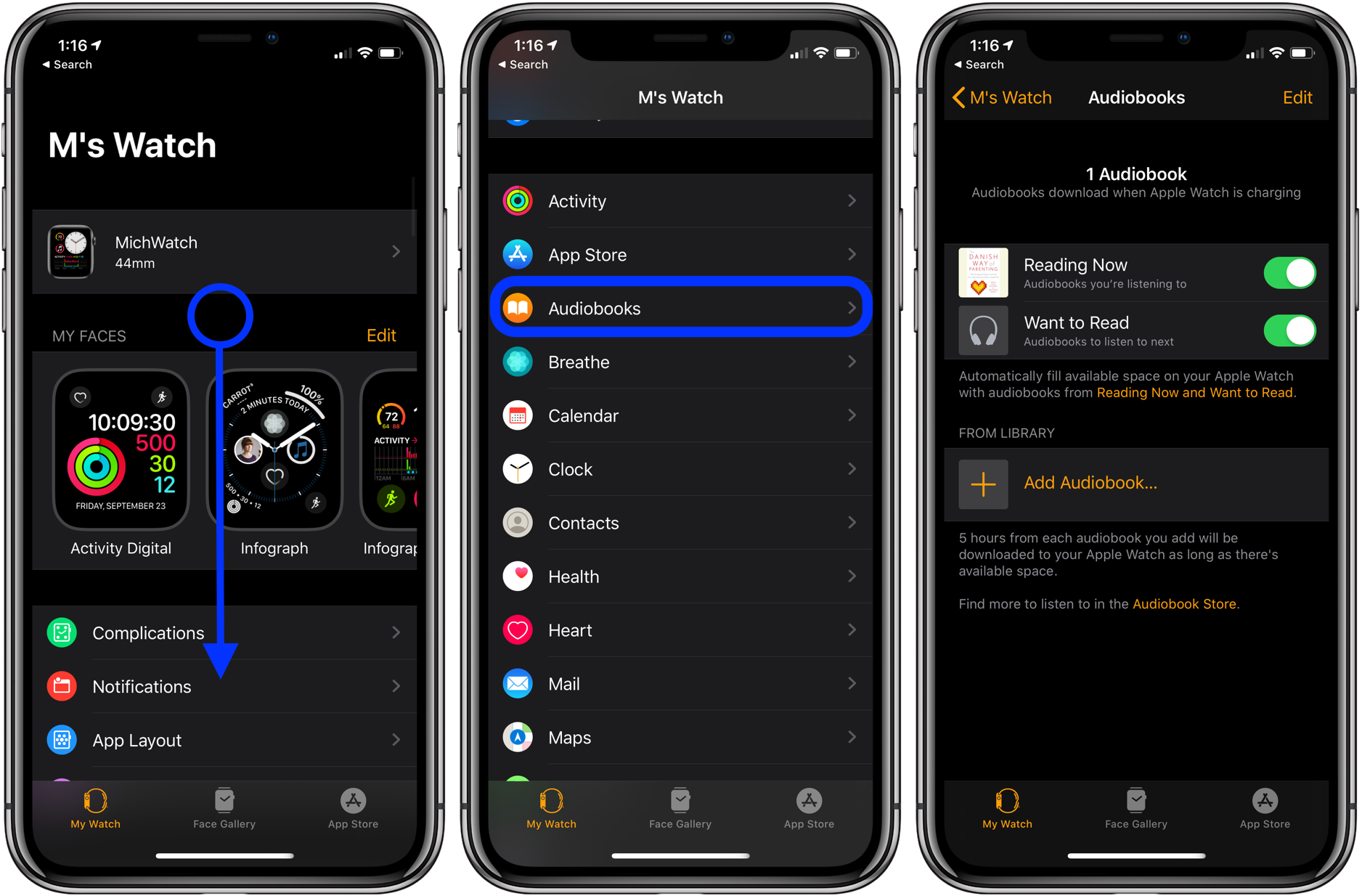 watchOS 6：如何在 Apple Watch 上播放 Apple Books 有声读物？