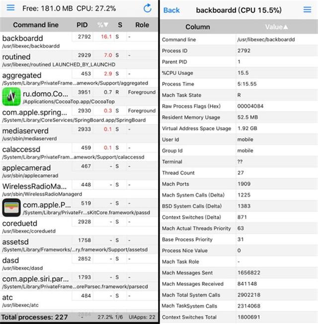 在 iPhone 上使用“任务管理器”，查看耗电异常的进程