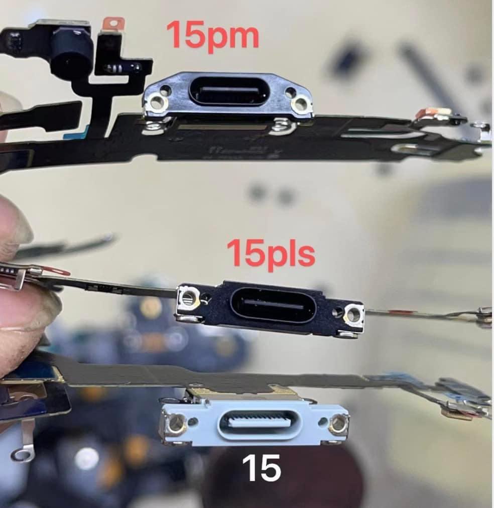 苹果 iPhone 15 系列 USB-C 组件和 SIM 卡托照片曝光