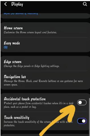 如何关闭安卓手机上的意外触摸保护