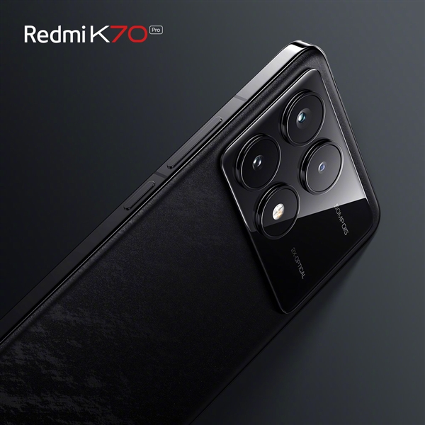 直边直屏！Redmi K70“墨羽”配色外观正式公布