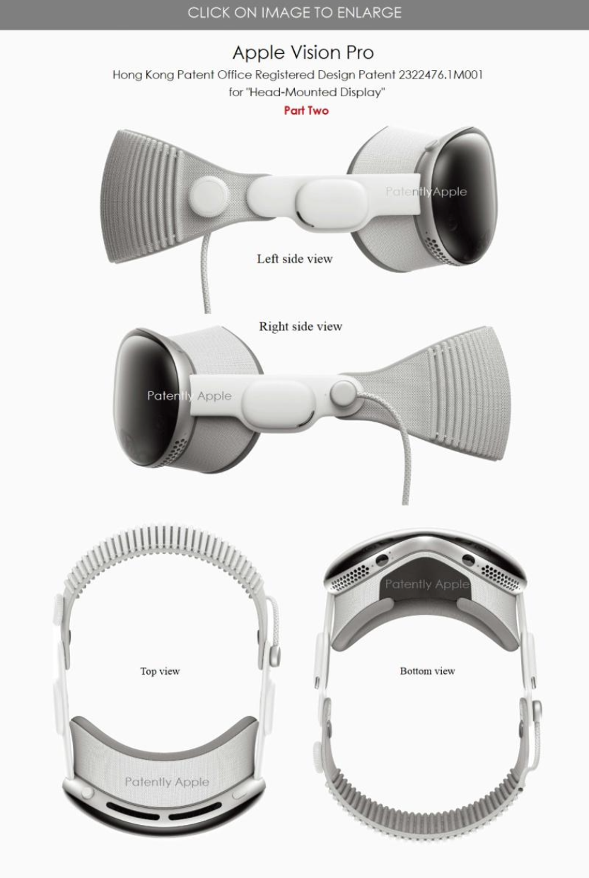 苹果 Vision Pro 获 70 项全新设计专利