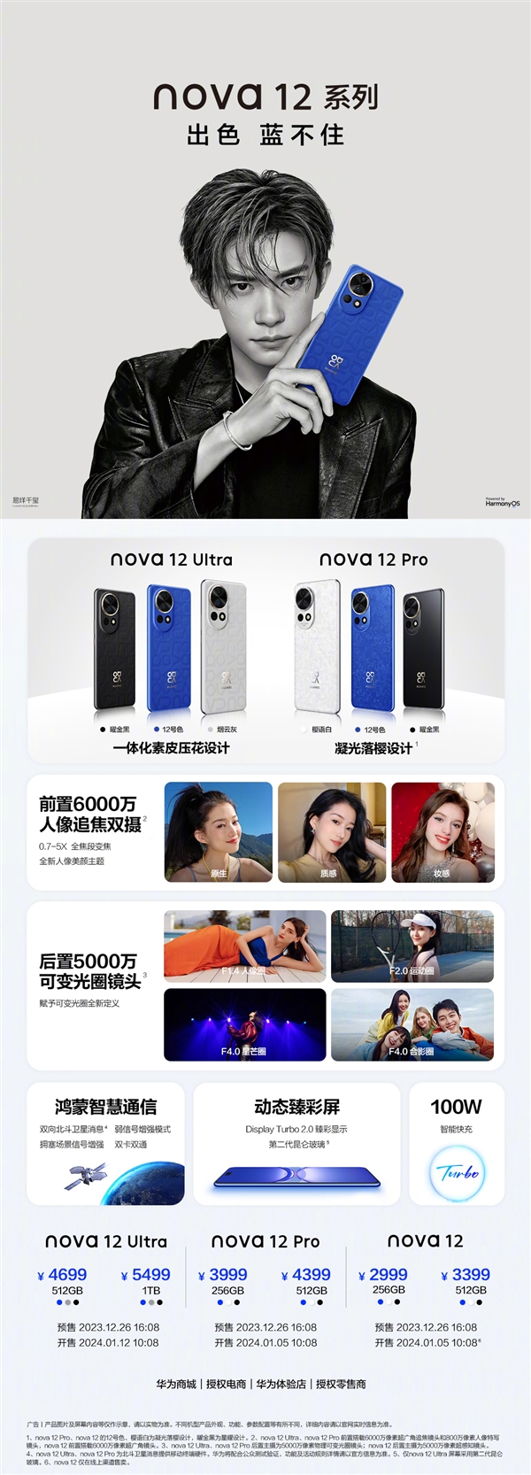 2999-5499元史上最强nova！nova 12/Pro/Ultra区别一文看懂