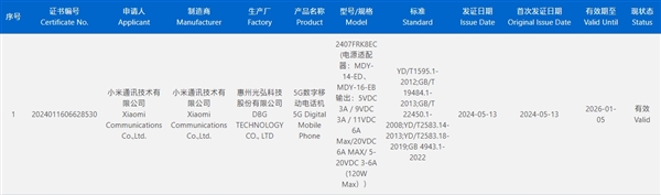 红米最强性能！Redmi K70至尊版入网：天玑9300+、120W快充