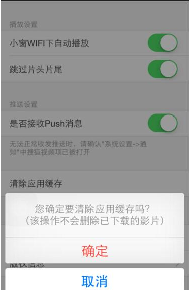 搜狐视频APP清除视频缓存的图文操作截图